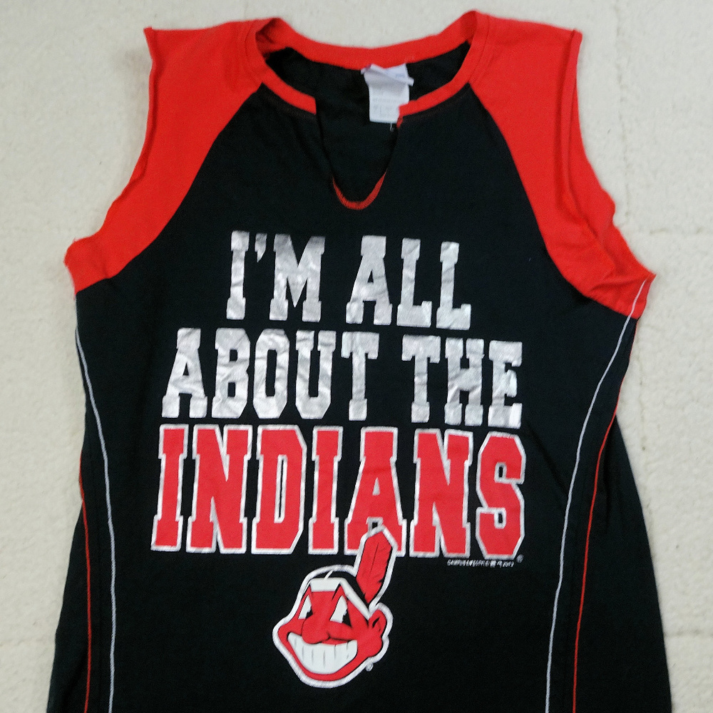 MLB Cleveland Indians Tanktop Blue/Red Large